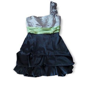 Spechless One Shoulder Satin Dress